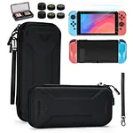 Our Switch case is made with top-quality material and has a distinctive Y-pattern look, providing strong protection against dust, scratches, and falls.  The Switch case features multiple game storage slots, grooved console protection, and a durable zipper